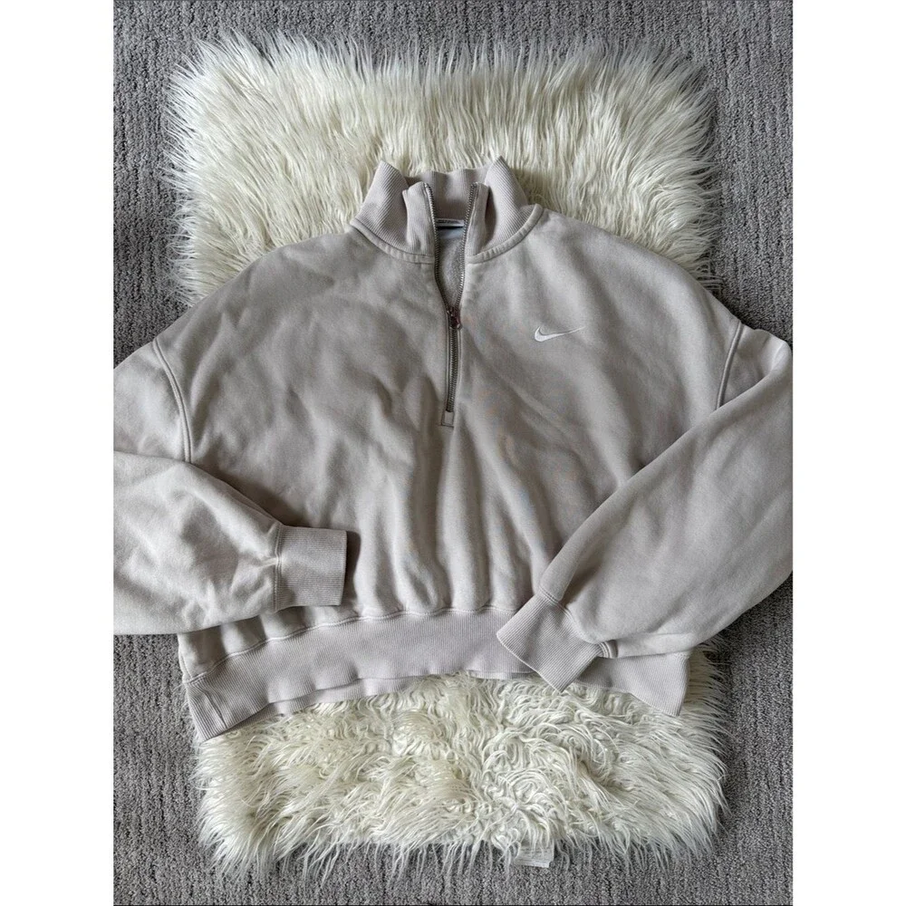 Nike Sportswear Phoenix Fleece 1/4-Zip Cropped Sweatshirt